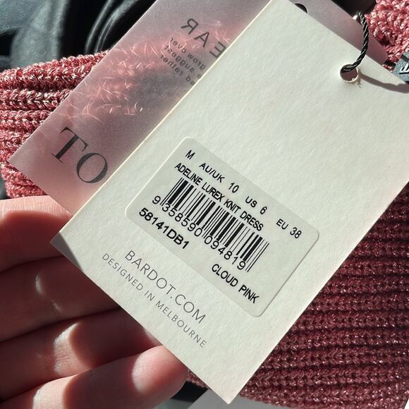 Adeline sweater mini dress metallic pink - Picture 7 of 12